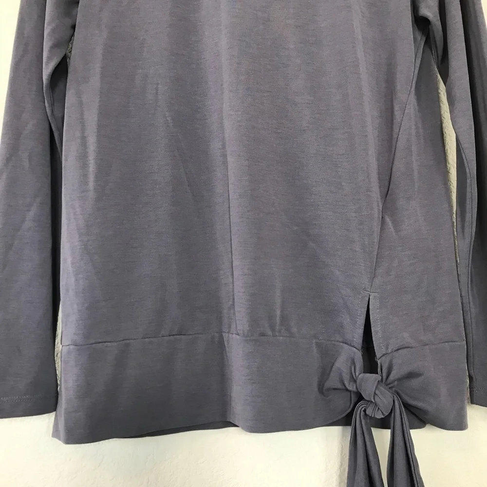 Banana Republic LS front tie sand wash top sz S - Picture 3 of 7